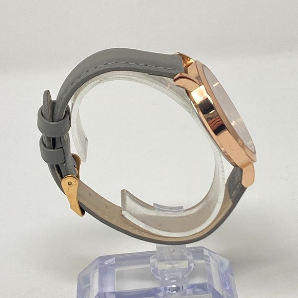 Accutime Mandala Watch Women Rose Gold Tone 38mm Bling Leather New Battery 8.5" - Picture 8 of 15